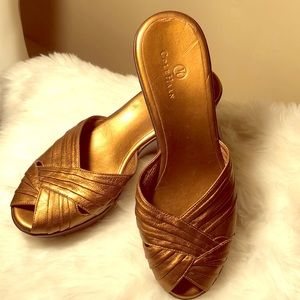 Authentic COLE HAAN Bronze Sandals Size 8.5